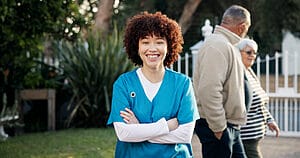 How to Market Your Apartment Specifically to Travel Nurses 1 Market Your Apartment - nurse smiling to the camera