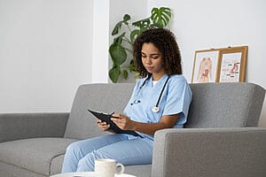 female nurse Fully furnished apartment