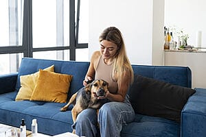 Travel Nurse Apartment Rental in Kelowna 2 Nurse apartment with nurse and pet