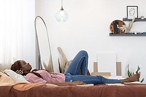 Quiet Housing - nurse relaxing