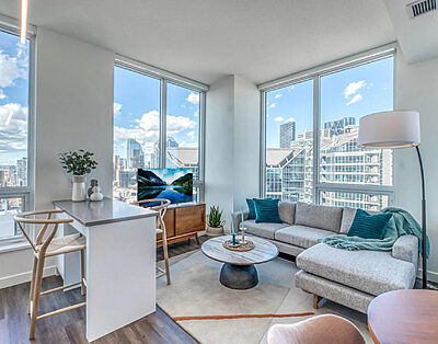 Monthly Furnished Housing for Travel Nurses in Canada 24 2 Bedroom Corporate Housing Near Downtown Calgary | BLVD Beltline Building